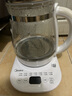 美的（Midea）家用養生壺 1.5L全自動(dòng)玻璃燒水壺 多段保溫電熱水壺 一體恒溫煮茶壺 輕音柔聲燉煮智能預約 升級新品【玻璃壺蓋】YS15P202 1.5L 曬單實(shí)拍圖