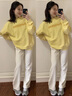 派吉鯊米白色高腰窄版直筒牛仔褲女2025年春新款小個(gè)子加長寬松顯瘦褲子 米白色【版型超好】 春秋款 L 110-120斤 曬單實(shí)拍圖