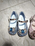 紅蜻蜓女童鞋春夏季水晶愛(ài)莎公主鞋軟底女孩演出兒童皮鞋Q53BD042藍色30 曬單實(shí)拍圖
