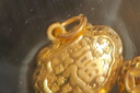 老廟黃金吊墜寶寶滿月金飾品平安百福小鎖包周歲禮物復(fù)購補貼 曬單實拍圖