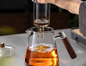 泥也茶壺玻璃泡茶壺家用茶水分離大容量茶具高檔辦公室個人專用茶杯 曬單實拍圖