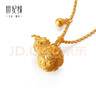 世紀(jì)緣珠寶牡丹葫蘆古法黃金吊墜復(fù)古足金福祿掛墜生日禮物送女友 5.8g 曬單實(shí)拍圖