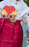奧蒙威兒童馬面裙古風(fēng)女童春夏漢服古裝小女孩套裝中秋表演服YR-MHM02 紅色（上衣+裙子） 110 曬單實(shí)拍圖