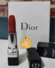 迪奧DIOR【鄧為推薦】烈艷藍(lán)金唇膏口紅絲絨999七夕情人節(jié)生日禮物女 曬單實(shí)拍圖