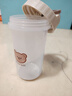 沃德百惠（WORTHBUY）豆漿杯家用便捷外帶隨手杯可微波爐早餐杯密封牛奶耐高溫熱飲水杯 牛奶白-赫赫熊300ml 曬單實(shí)拍圖
