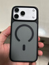 藍猩先生適用蘋(píng)果17Promax手機殼 iPhone17promax保護殼拍照按鍵磁吸充電磨砂護甲防摔手機保護套 典雅黑 曬單實(shí)拍圖