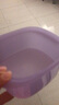 特百惠（Tupperware）微波層疊小方盒800ml加熱學(xué)生上班族午餐飯盒便攜便當盒丁香紫 曬單實(shí)拍圖