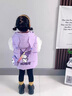 G.DUCKKIDS小黃鴨童裝女童馬甲外穿秋冬2025新款兒童坎肩背心寶寶庫洛米夾克 紫色馬甲 90 建議80-90cm1歲半-2歲 曬單實拍圖