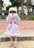 G.DUCKKIDS小黃鴨女童加絨連衣裙秋冬2025新款兒童公主裙女寶寶加厚衛衣裙子 紫色 90 建議80-90cm1歲半-2歲 曬單實(shí)拍圖