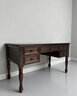 方寸毫厘美式實(shí)木書(shū)桌核桃木全原木1.4米復古書(shū)房家具家用辦公桌 核桃木1.4米 1400*700*785mm 曬單實(shí)拍圖