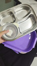 麥軒316食品級飯盒小學(xué)生上學(xué)專(zhuān)用兒童餐盒分格便當盒女孩1-3年級餐盤(pán) 四格+餐具+湯碗+蜜蜂熊餐盒袋 抗菌級316內膽 曬單實(shí)拍圖