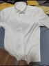 Wirpta高端品牌男士長(cháng)袖桑蠶絲襯衫免燙商務(wù)休閑真絲垂感加大碼襯衣 白色（禮盒裝） M 38（建議92-112斤） 曬單實(shí)拍圖