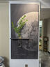 巖素輕奢高級感入戶(hù)門(mén)玄關(guān)裝飾畫(huà)現代高檔月球壁燈畫(huà)走廊過(guò)道盡頭掛畫(huà) 雙層立體砂巖畫(huà)+仿真綠植丨A 40*80CM+可注水花瓶 立體砂巖畫(huà)【普通款不帶燈】 曬單實(shí)拍圖