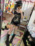 緋垚 厚底馬丁靴女漫展cos增高鞋2025新款英倫風(fēng)小個(gè)子中筒皮靴機車(chē)靴 黑色 37 （鞋跟6cm左右） 曬單實(shí)拍圖