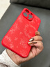 圣圖朗液態(tài)小羊皮草莓小熊適用iphone17promax蘋(píng)果15手機殼13新款14plus高級感女12全包16卡通男11保護套 液態(tài)小羊皮草莓小熊-中國紅 iPhone 15 Pro Max 曬單實(shí)拍圖