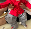 乖奇熊男童秋冬過(guò)年外出套裝國風(fēng)嬰兒純棉衣服褲子兩件套男寶寶新年衣服 大紅/龍翔鳳舞 80 曬單實(shí)拍圖