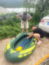 浴佳美皮劃艇充氣船橡皮艇加厚釣魚船艇救生艇沖鋒舟氣墊船成人小船浮臺(tái) 【萬評(píng)款·手動(dòng)充氣】雙人黃金 曬單實(shí)拍圖