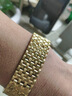 KZD越南沙金手鏈女時(shí)尚鍍金寬版手表手鏈女士馬鞭手鏈 金包銀定制 曬單實(shí)拍圖