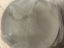 4.5英寸柳葉系列米飯碗家用顏值陶瓷餐具小碗米飯碗中式陶瓷餐具 4只純白8英寸窩盤 曬單實拍圖