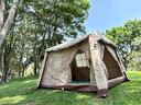 牧高笛（MOBIGARDEN）假日山居5.9 戶(hù)外露營(yíng)防曬自動(dòng)速開(kāi)黑膠帳篷 NX25561002 松露棕 曬單實(shí)拍圖