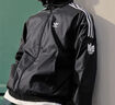 adidas休閑簡(jiǎn)約三條紋梭織立領(lǐng)夾克外套男裝秋季阿迪達斯三葉草   黑色 (偏小，推薦買(mǎi)大1碼)   XL 曬單實(shí)拍圖