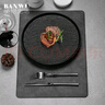 半物生活牛排盤(pán)西餐盤(pán)北歐輕奢牛排刀叉盤(pán)子套裝家用高級感西餐刀叉盤(pán)套裝 曬單實(shí)拍圖