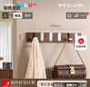 bydoll門(mén)后掛鉤免打孔衣服包包收納架臥室門(mén)口木紋掛衣鉤置物掛衣架胡桃 曬單實(shí)拍圖