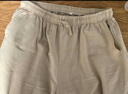 皮爾卡丹（pierre cardin）天然亞麻通勤棉麻直筒休閑長(cháng)褲透氣苧麻松緊口袋款慵懶感褲子 杏色式/1折處理 薄款 L 建議106-120斤 曬單實(shí)拍圖