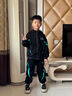 迪士尼男童套裝兒童春秋裝兩件套2025新款中大童運動服男孩衣服休閑時尚 YBL閃電衛(wèi)衣套裝-黑色 150 曬單實拍圖