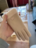 啄木鳥(niǎo)手套冬天女加絨加厚保暖可愛(ài)麂皮絨女士騎行防寒騎車(chē)防風(fēng)觸屏冬季 毛圈款-米色【觸屏仿兔絨】 均碼 曬單實(shí)拍圖