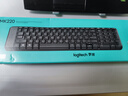 羅技（Logitech）MK220 鍵鼠套裝 無線鍵鼠套裝 辦公鍵鼠套裝  多媒體鍵鼠套裝 帶無線2.4G接收器 黑色 曬單實(shí)拍圖