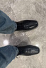 Clarks其樂(lè )泰頓系列男士布洛克商務(wù)正裝德比鞋舒適款皮鞋男 黑色261103098 Tilden Cap 42.5 曬單實(shí)拍圖