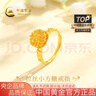 中國黃金（CHINA GOLD）黃金戒指女999足金拉絲小方糖開口戒指七夕情人節(jié)禮物送女友老婆 小方糖戒指金重約3.6g*甄選禮盒 曬單實拍圖