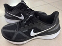 耐克NIKE跑步鞋男透氣STRUCTURE 25運(yùn)動(dòng)鞋DJ7883-002黑白43 曬單實(shí)拍圖