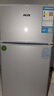 奧克斯小冰箱家用小型迷你冷藏冷凍兩用出租房宿舍用節(jié)能省電寢室辦公室電冰箱 【升級(jí)凈化去味】30A146DW銀【節(jié)能省電】 曬單實(shí)拍圖