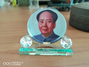 鹿照陽(yáng)毛主席擺件毛主席汽車(chē)擺件偉人小紅旗車(chē)內飾品擺件國旗車(chē)載 磚石藍底主席紅旗擺件 曬單實(shí)拍圖