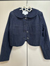UR2025春季新款女裝復古學(xué)院娃娃領(lǐng)蝴蝶結牛仔外套UYY850018 曬單實(shí)拍圖