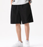 名創(chuàng)優(yōu)品（MINISO）短褲男2025新款美式潮牌工裝褲夏季戶(hù)外機(jī)能風(fēng)寬松中褲 黑 L 曬單實(shí)拍圖