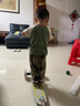 FILA斐樂(lè )兒童滑板車(chē)防側翻閃光輪3-6歲寶寶可拆卸輕便代步車(chē)滑行遛娃 (3歲+推薦身高75~150cm）森林綠【閃光輪胎】 曬單實(shí)拍圖