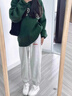 真維斯（JEANSWEST）灰色運動(dòng)褲女薄款2025新款春秋寬松顯瘦燈籠束腳休閑牛奶絲衛褲 曬單實(shí)拍圖