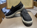 夢(mèng)特嬌板鞋男鞋春季新款薄款透氣一腳蹬帆布鞋男軟底輕便防滑運動(dòng)休閑鞋 黑色 【標準皮鞋碼】 41 曬單實(shí)拍圖