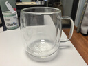 Glasslock茶杯雙層玻璃杯家用水杯咖啡杯耐高溫泡茶杯辦公室高硼硅450ml 曬單實(shí)拍圖