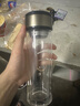 【?京東物流配送】高硼硅雙層玻璃杯大容量泡茶杯水杯子茶水分離 【雙層加厚】茶杯 350ml 1只 曬單實拍圖