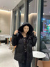 鴨鴨時(shí)空道宇聯(lián)名短款羽絨服男女同款2025新款冬季戶(hù)外極寒面包服外套 星空黑色 L (175) 曬單實(shí)拍圖