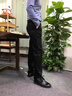 班尼路S&K系列秋季新款休閑褲男士直筒彈力寬松商務(wù)西褲男褲中年長(cháng)褲子 F3228H黑色秋款 30 腰圍2尺3 曬單實(shí)拍圖