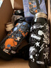 膳魔師（THERMOS）保溫杯800ml大容量?jì)和讳P鋼水杯蓋背帶款 涂鴉黑FJJ-801W 曬單實(shí)拍圖