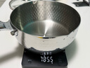 三四鋼雪平鍋316L不銹鋼奶鍋輔食小鍋嬰兒煮面湯20cm食品級(jí)一體成型加厚 曬單實(shí)拍圖