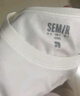 森馬（Semir）短袖t恤女短款合體顯瘦正肩內搭25夏涼感修身打底衫109325100001 曬單實(shí)拍圖