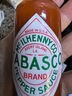 辣椒仔（Tabasco）原味辣椒調味汁 美國進(jìn)口辣椒醬西餐烘焙調味料60ml 1號會(huì )員店 曬單實(shí)拍圖