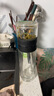 天喜（TIANXI）茶杯玻璃杯雙層茶水分離杯大容量便攜辦公室男士水杯禮物 曬單實(shí)拍圖
